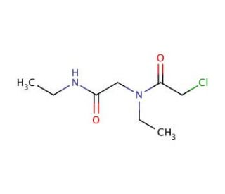 2-chloro-N-ethyl-N-[2-(ethylamino)-2-oxoethyl]acetamide - chemical structure image