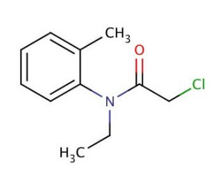 2-chloro-N-ethyl-N-(2-methylphenyl)acetamide (CAS 6933-00-2) - chemical structure image