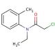 2-chloro-N-ethyl-N-(2-methylphenyl)acetamide (CAS 6933-00-2) - chemical structure image