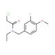 2-chloro-N-ethyl-N-(3-fluoro-4-methoxybenzyl)acetamide - chemical structure image