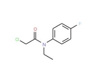 2-chloro-N-ethyl-N-(4-fluorophenyl)acetamide - chemical structure image