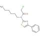 2-chloro-N-hexyl-N-(4-phenyl-1,3-thiazol-2-yl)acetamide - chemical structure image