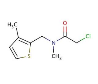 2-chloro-N-methyl-N-[(3-methylthien-2-yl)methyl]acetamide - chemical structure image