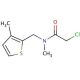 2-chloro-N-methyl-N-[(3-methylthien-2-yl)methyl]acetamide - chemical structure image