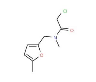 2-chloro-N-methyl-N-[(5-methyl-2-furyl)methyl]acetamide - chemical structure image
