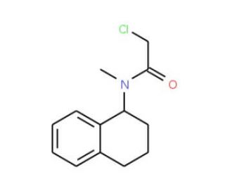 2-chloro-N-methyl-N-1,2,3,4-tetrahydronaphthalen-1-ylacetamide - chemical structure image