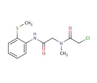 2-chloro-N-methyl-N-(2-{[2-(methylthio)phenyl]amino}-2-oxoethyl)acetamide - chemical structure image