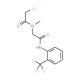 2-chloro-N-methyl-N-(2-oxo-2-{[2-(trifluoromethyl)phenyl]amino}ethyl)acetamide - chemical structure image
