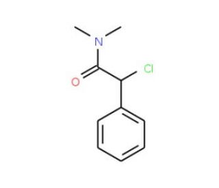 2-chloro-N,N-dimethyl-2-phenylacetamide (CAS 65117-30-8) - chemical structure image