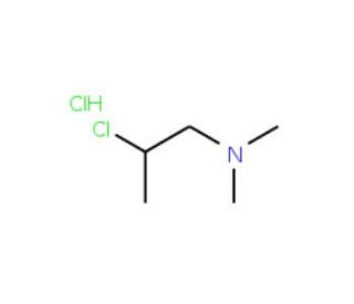 2-Chloro-N,N-dimethylpropylamine hydrochloride (CAS 4584-49-0) - chemical structure image