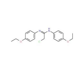 2-Chloro-N,N&prime;-bis-(4-ethoxy-phenyl)-acetamidine (CAS 40403-45-0) - chemical structure image