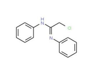 2-chloro-N,N&prime;-diphenylethanimidamide (CAS 40403-43-8) - chemical structure image