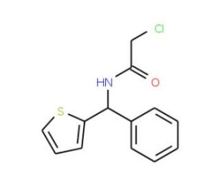 2-chloro-N-[phenyl(thien-2-yl)methyl]acetamide - chemical structure image