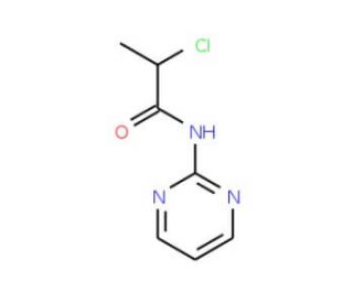 2-chloro-N-pyrimidin-2-ylpropanamide - chemical structure image