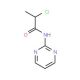 2-chloro-N-pyrimidin-2-ylpropanamide - chemical structure image