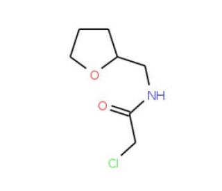 2-Chloro-N-(tetrahydro-2-furanylmethyl)acetamide (CAS 39089-62-8) - chemical structure image