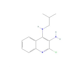 2-Chloro-N4-(2-methylpropyl)-3,4-quinolinediamine (CAS 133860-76-1) - chemical structure image