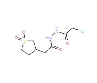 2-chloro-N&prime;-[(1,1-dioxidotetrahydrothien-3-yl)acetyl]acetohydrazide - chemical structure image