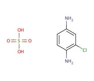2-Chloro-p-phenylenediamine monosulfate (CAS 61702-44-1) - chemical structure image