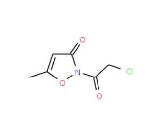 2-(chloroacetyl)-5-methylisoxazol-3(2H)-one (CAS 38100-64-0) - chemical structure image