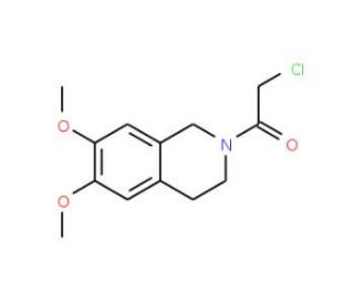 2-(chloroacetyl)-6,7-dimethoxy-1,2,3,4-tetrahydroisoquinoline (CAS 111631-72-2) - chemical structure image