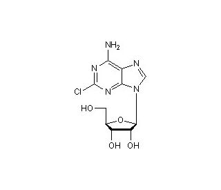 2-Chloroadenosine (CAS 146-77-0) - chemical structure image