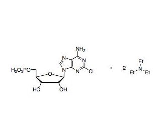 2-Chloroadenosine 5&prime;-Monophosphate Ditriethylamine Salt (CAS 52621-99-5) - chemical structure image