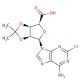 2-Chloroadenosine-5′-carboxy-2′,3′-acetonide (CAS 72209-20-2) - chemical structure image