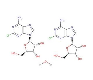 2-Chloroadenosine hemihydrate (CAS 81012-94-4) - chemical structure image
