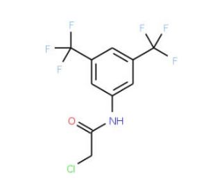 2-Chloro(bis-3&prime;,5&prime;-trifluoromethylacetanilide) (CAS 790-75-0) - chemical structure image
