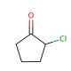 2-Chlorocyclopentanone (CAS 694-28-0) - chemical structure image