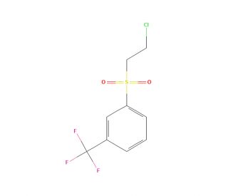 2-Chloroethyl 3-[(trifluoromethyl)phenyl] sulphone (CAS 175203-09-5) - chemical structure image