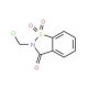 2-Chloromethyl-1,1-dioxo-1,2-dihydro-1lambda*6*-benzo[d]isothiazol-3-one (CAS 13947-21-2) - chemical structure image