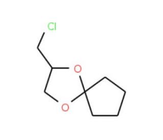 2-(chloromethyl)-1,4-dioxaspiro[4.4]nonane (CAS 22195-53-5) - chemical structure image