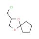 2-(chloromethyl)-1,4-dioxaspiro[4.4]nonane (CAS 22195-53-5) - chemical structure image