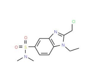 2-(chloromethyl)-1-ethyl-N,N-dimethyl-1H-benzimidazole-5-sulfonamide - chemical structure image