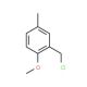 2-(chloromethyl)-1-methoxy-4-methylbenzene (CAS 7048-41-1) - chemical structure image