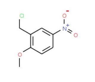 2-(chloromethyl)-1-methoxy-4-nitrobenzene (CAS 93-06-1) - chemical structure image