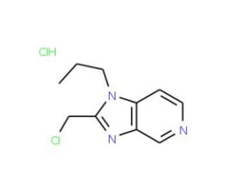 2-(Chloromethyl)-1-propyl-1H-imidazo-[4,5-c]pyridine hydrochloride (CAS 1092381-05-9) - chemical structure image