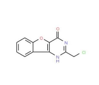2-(chloromethyl)[1]benzofuro[3,2-d]pyrimidin-4(3H)-one (CAS 80550-76-1) - chemical structure image
