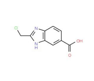 2-Chloromethyl-1H-benzoimidazole-5-carboxylic acid - chemical structure image