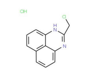 2-(chloromethyl)-1H-perimidine hydrochloride (CAS 125983-34-8) - chemical structure image