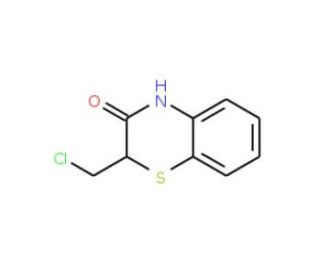 2-(chloromethyl)-2H-1,4-benzothiazin-3(4H)-one (CAS 139331-42-3) - chemical structure image