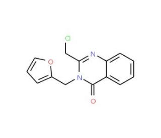 2-(chloromethyl)-3-(2-furylmethyl)quinazolin-4(3H)-one - chemical structure image