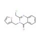 2-(chloromethyl)-3-(2-furylmethyl)quinazolin-4(3H)-one - chemical structure image
