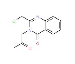2-(chloromethyl)-3-(2-oxopropyl)quinazolin-4(3H)-one (CAS 730992-78-6) - chemical structure image