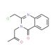2-(chloromethyl)-3-(2-oxopropyl)quinazolin-4(3H)-one (CAS 730992-78-6) - chemical structure image