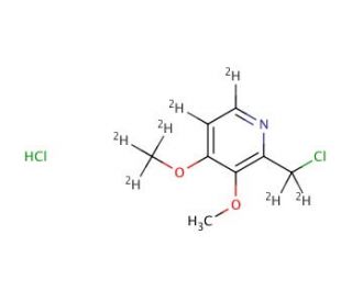 2-Chloromethyl-3,4-dimethoxypyridine-d7, Hydrochloride - chemical structure image