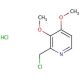 2-Chloromethyl-3,4-dimethoxypyridine Hydrochloride (CAS 72830-09-2) - chemical structure image