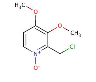 2-Chloromethyl-3,4-dimethoxypyridine-N-oxide (CAS 953787-47-8) - chemical structure image